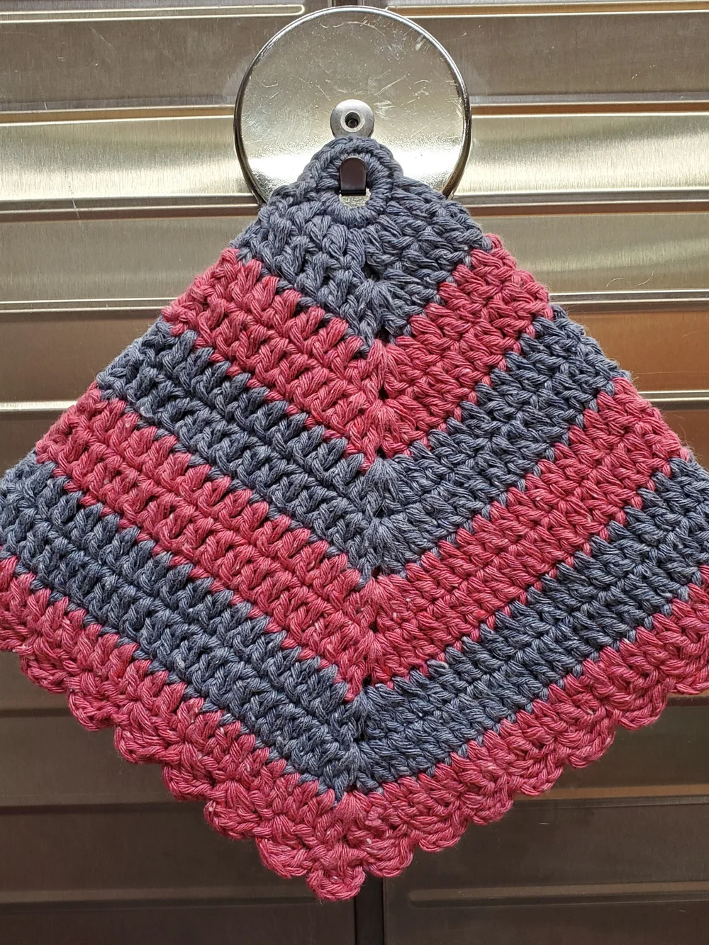 Handmade Granny Core Double Crochet Cotton Potholders Hot Pads Trivet